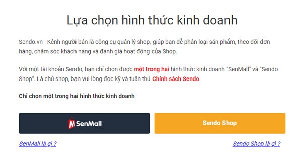B&aacute;n h&agrave;ng tr&ecirc;n Sendo