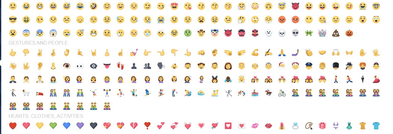 bieu tuong cam xuc tren status facebook