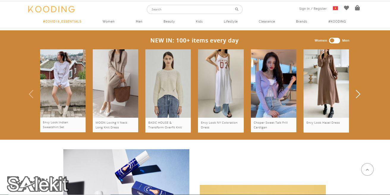 web thời trang h&agrave;n quốc