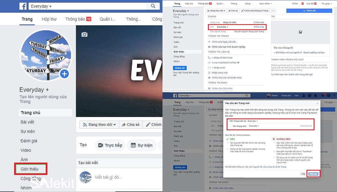 cach doi ten fanpage