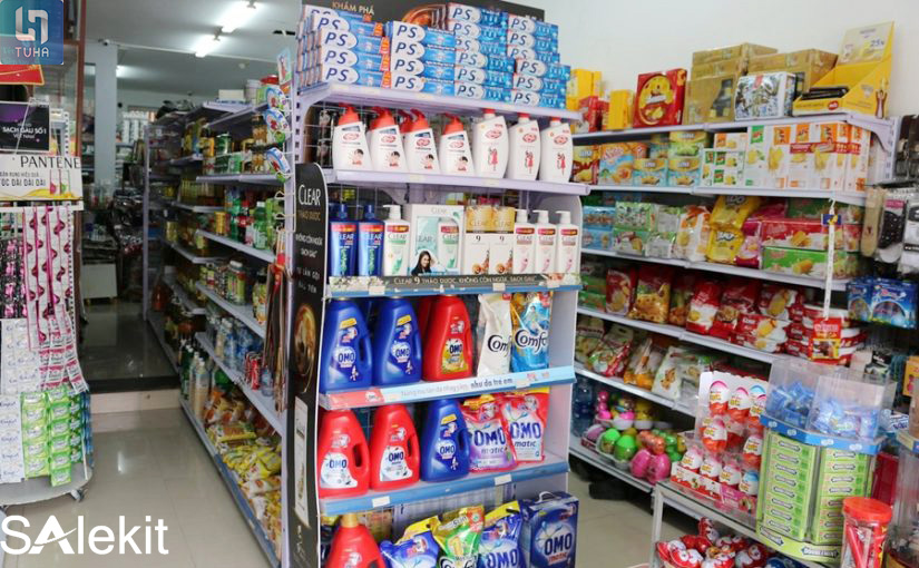 cach sap xep cua hang tap hoa