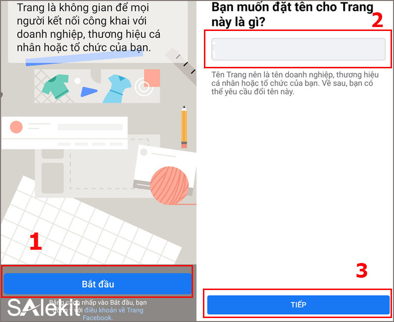 cach tao page tren facebook bang dien thoai