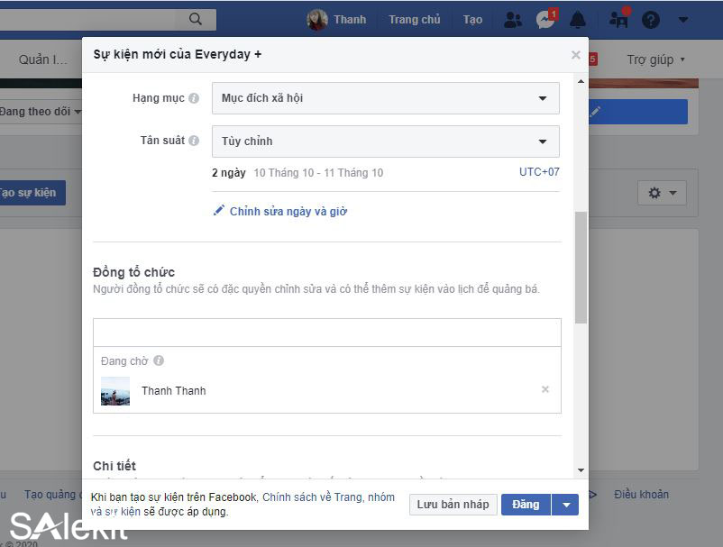 cach tao su kien tren facebook