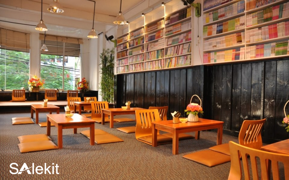 cach trang tri quan an vat