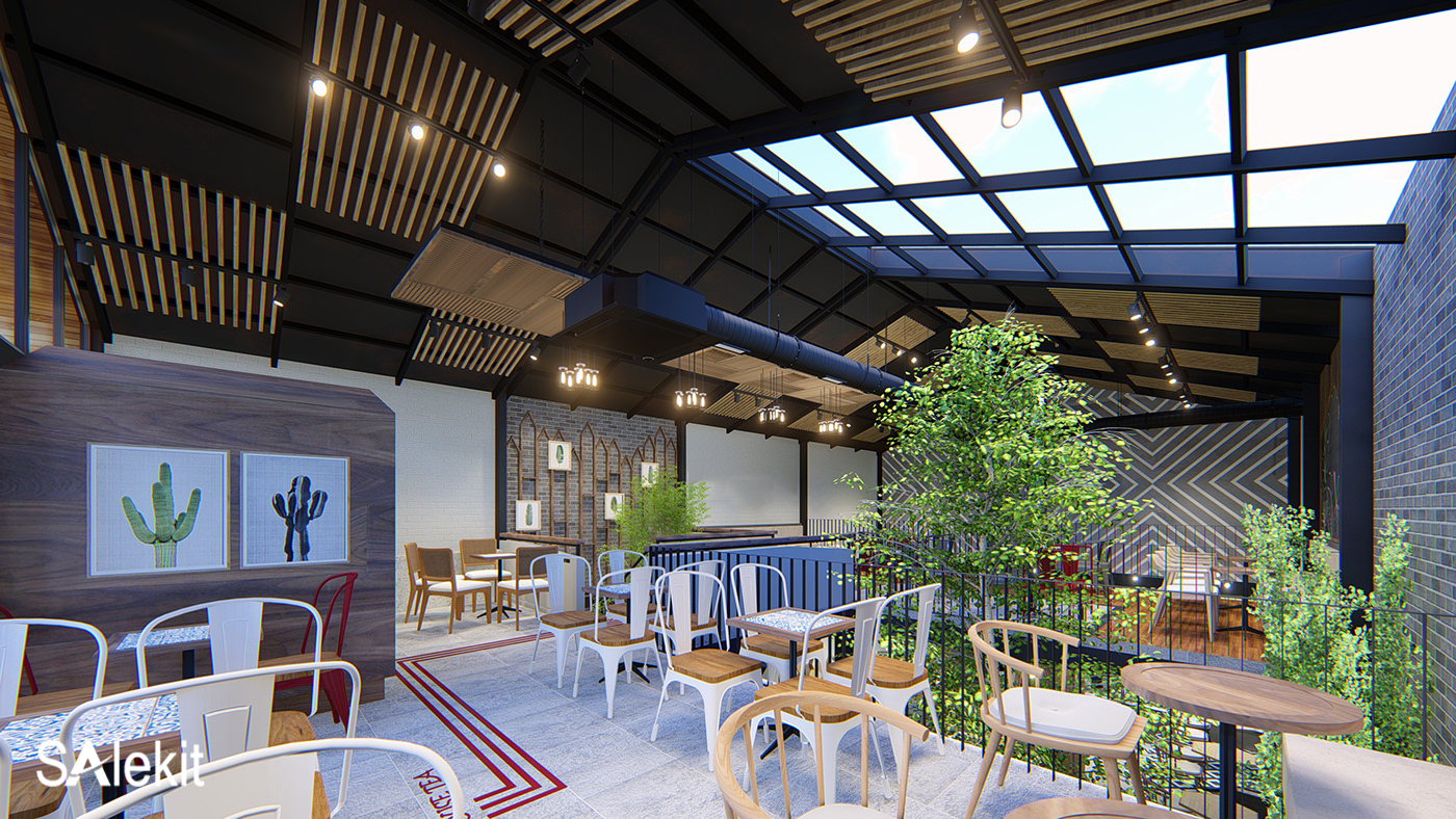 cach trang tri quan an vat nho