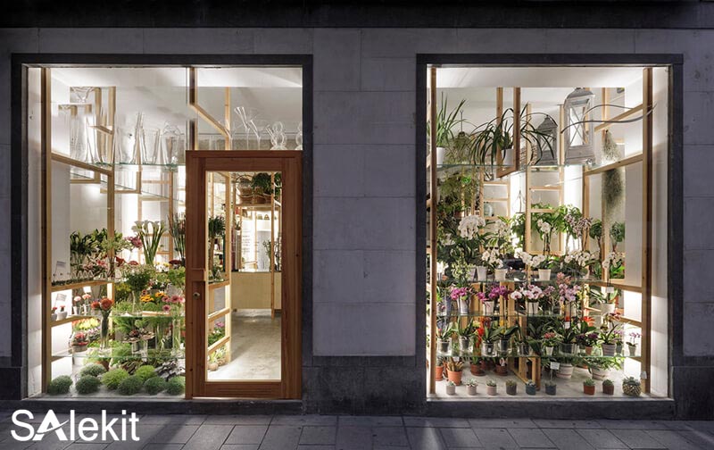 cach trang tri shop hoa tuoi