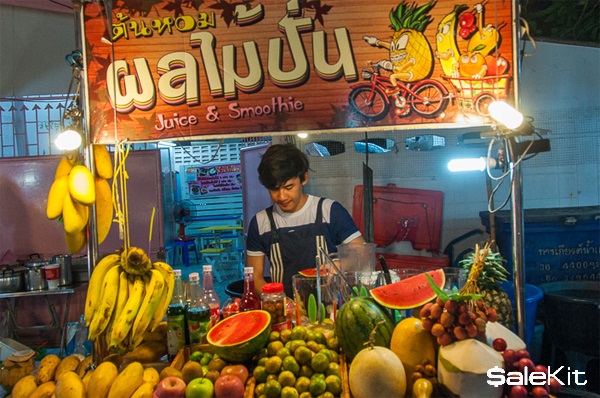 mở cửa h&agrave;ng nước &eacute;p hoa quả