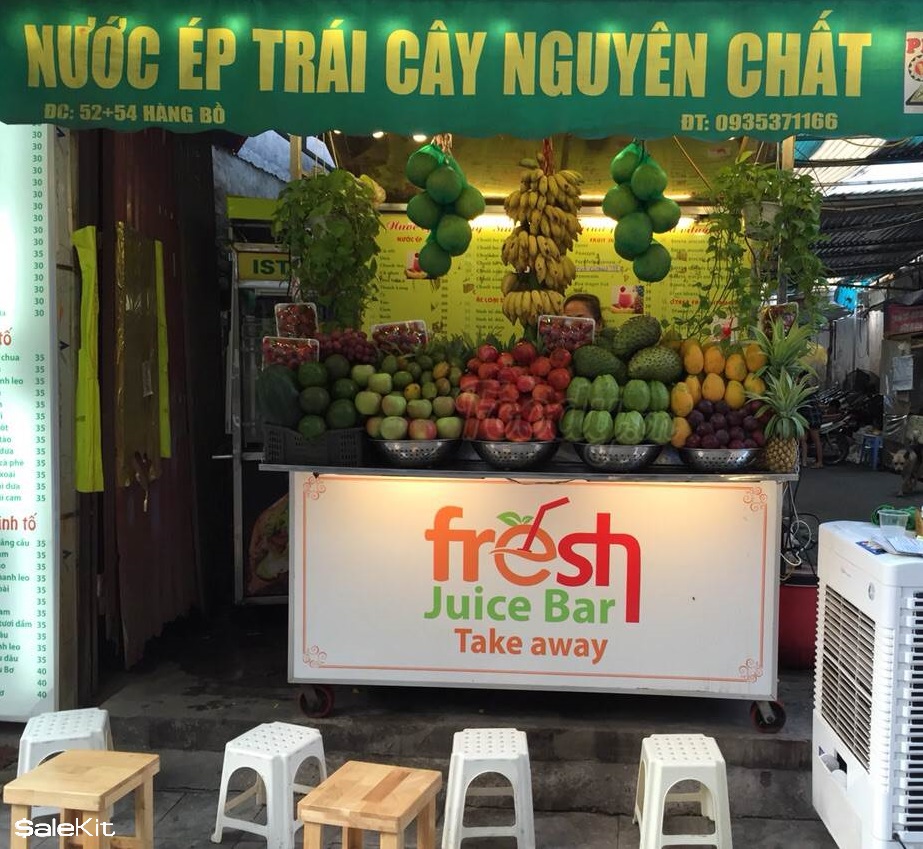 kinh nghiệm kinh doanh nước &eacute;p hoa quả