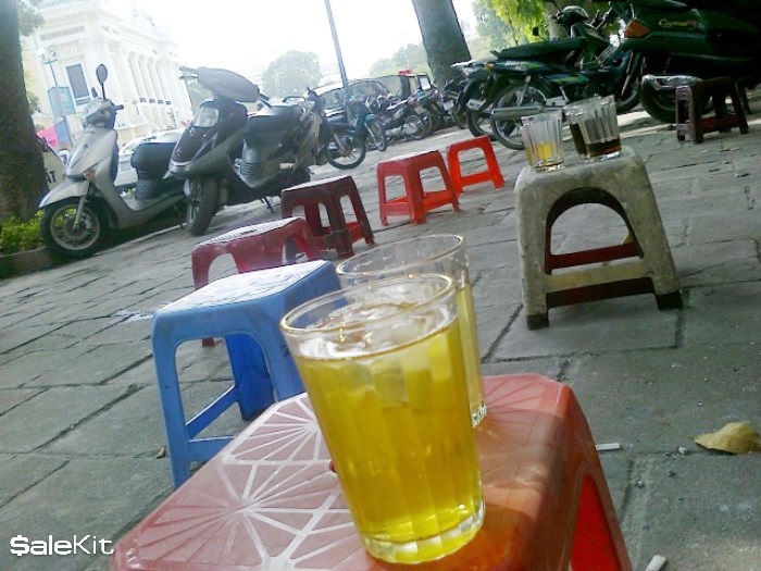 mở quán trà đá vỉa hè