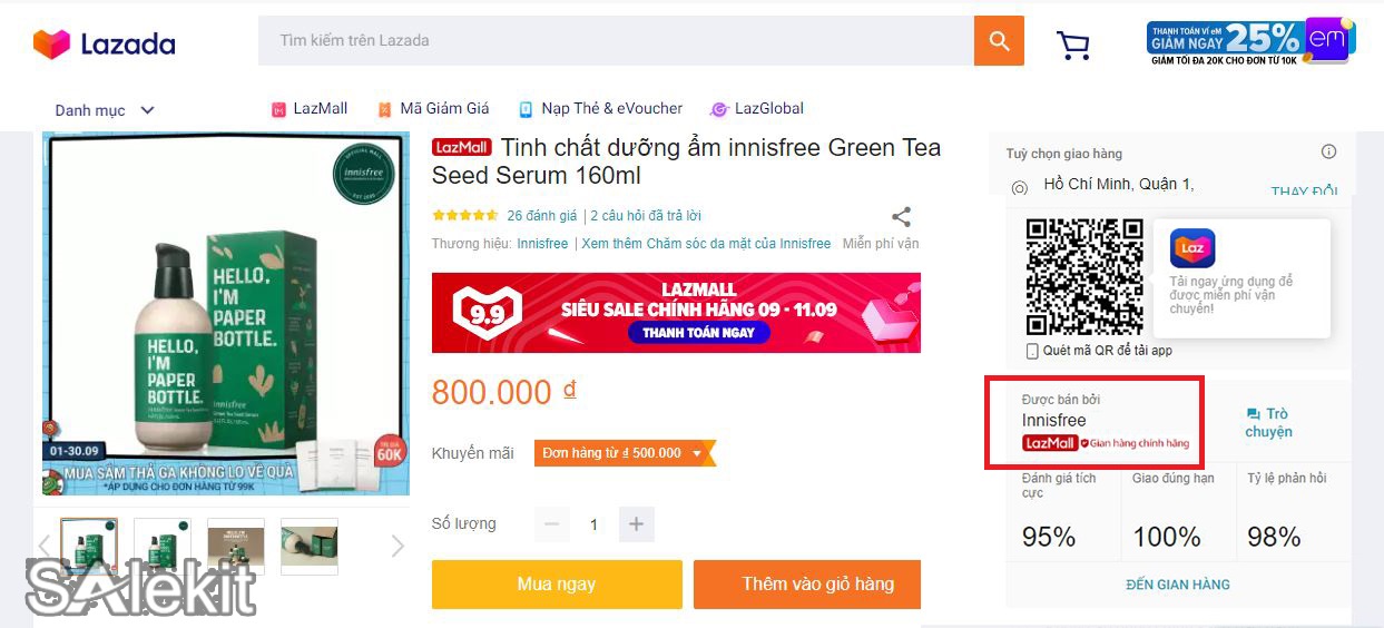 mua my pham tren lazada co dam bao khong