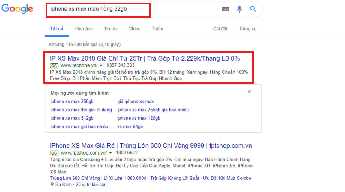 Chạy quảng c&aacute;o tr&ecirc;n Google AdWords
