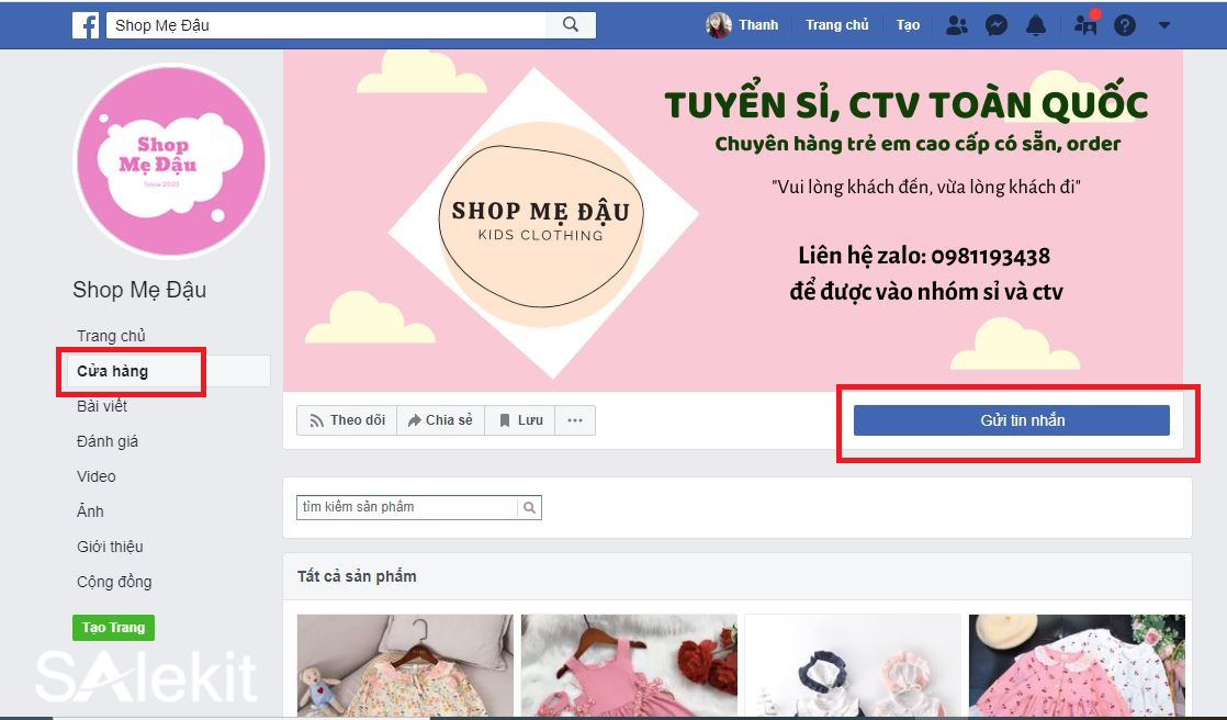 tao shop ban hang tren facebook