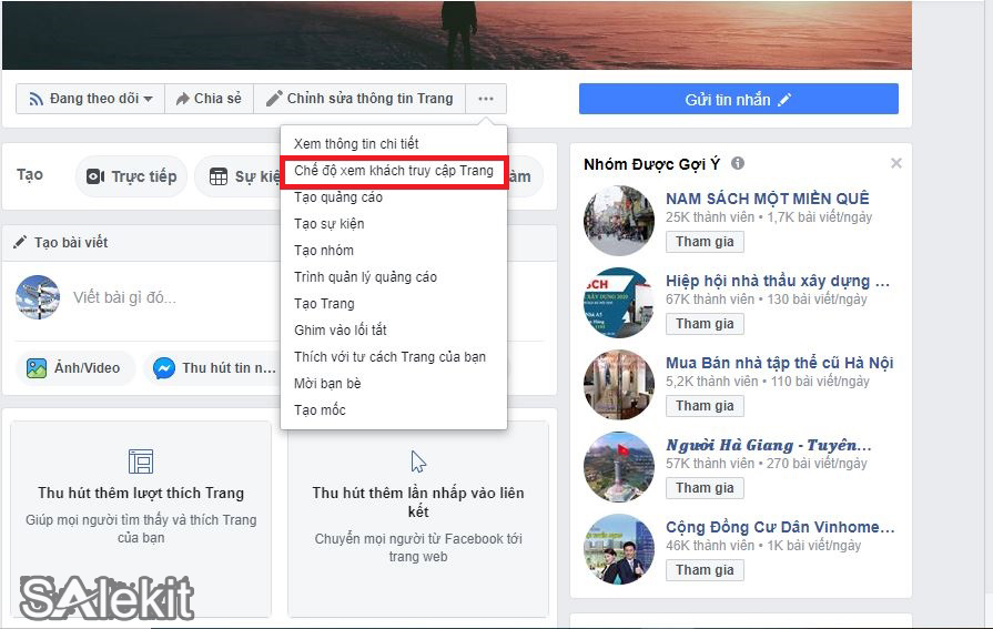 them nut tren fanpage