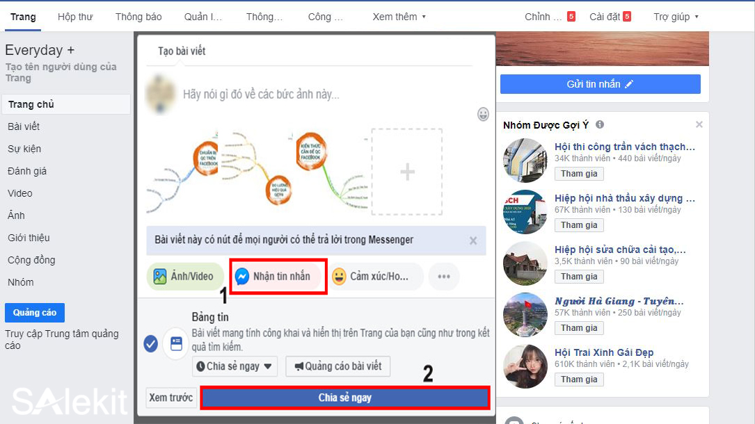 them nut tren fanpage