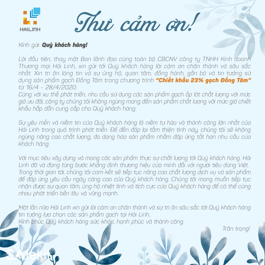 thu cam on khach hang