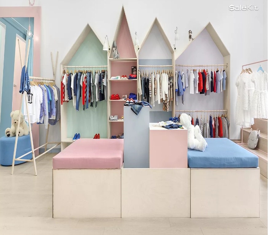 c&aacute;ch trưng b&agrave;y quần &aacute;o trẻ em