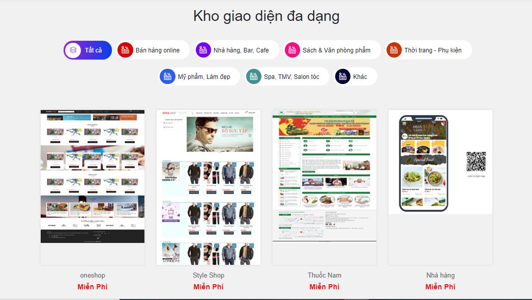 mau website moi salekit