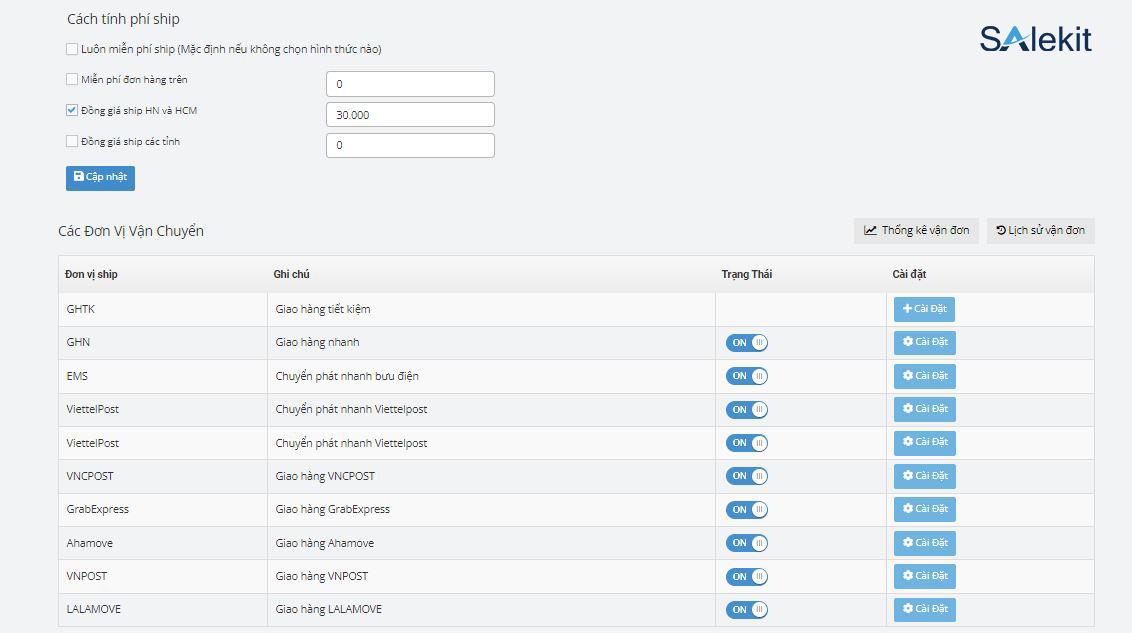 so s&aacute;nh c&aacute;c đơn vị vận chuyển