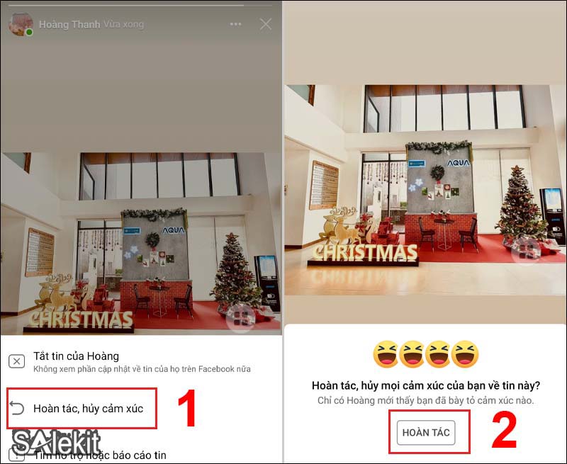 cach xoa cam xuc tren story facebook