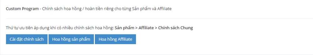 C&agrave;i đặt ch&iacute;nh s&aacute;ch hoa hồng đại l&yacute; đơn giản với 24h7