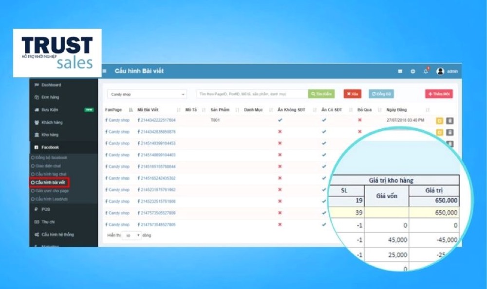 C&ocirc;ng cụ hỗ trợ b&aacute;n h&agrave;ng tr&ecirc;n Facebook Trustsale