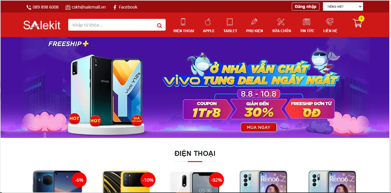 giao dien website ban hang