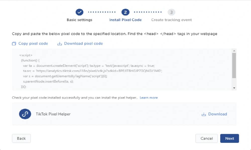 c&agrave;i đặt Pixel TikTok tr&ecirc;n website nhanh ch&oacute;ng