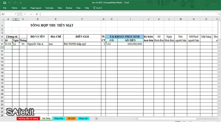 mau bang thu chi hang ngay