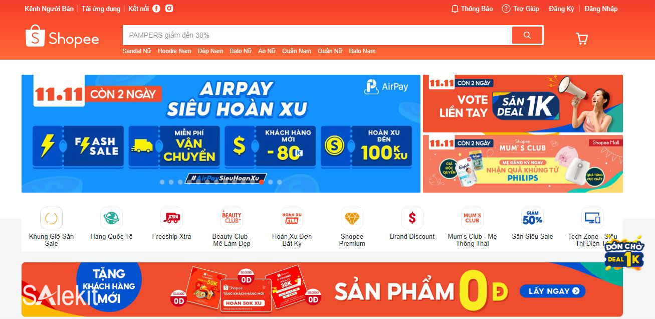 website b&aacute;n h&agrave;ng online